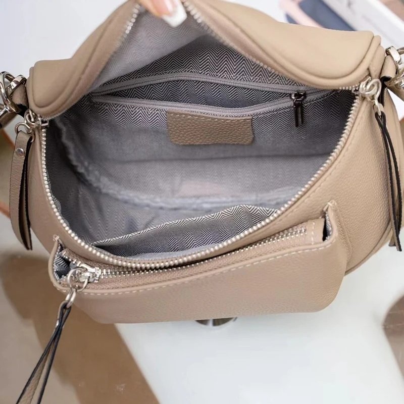 กระเป๋าสะพายข้างหนังวัวแท้ Saddle Bag ดีไซน์แฟชั่น พร้อมลุยทุกวัน! - Image 7