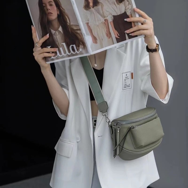 กระเป๋าสะพายข้างหนังวัวแท้ Saddle Bag ดีไซน์แฟชั่น พร้อมลุยทุกวัน! - Image 15