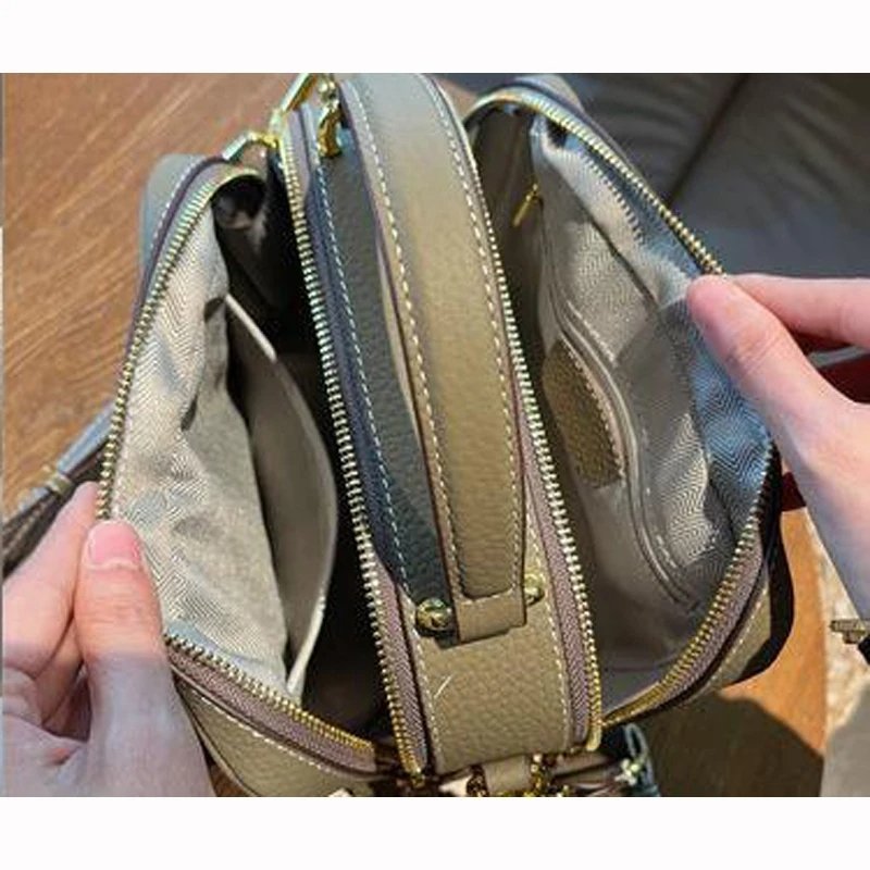 กระเป๋าหนังวัวแท้ TOGO ดีไซน์ Shell สวยหรู พร้อม 2 สายสะพาย! - Image 20