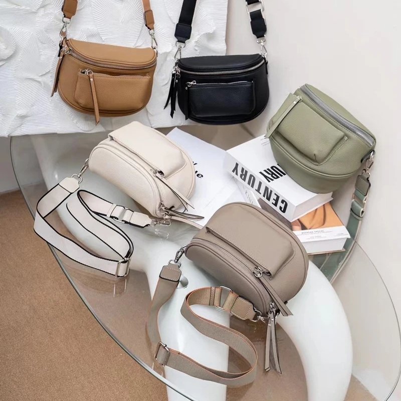 กระเป๋าสะพายข้างหนังวัวแท้ Hobo ลายตาราง ดีไซน์น่ารัก พกพาสะดวก! - Image 12