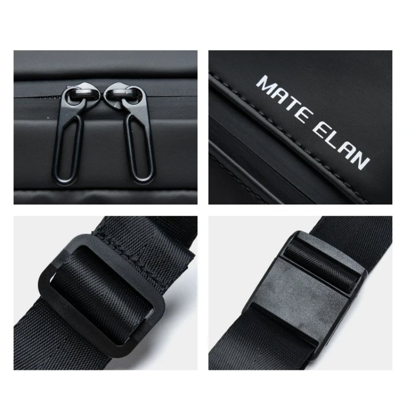 กระเป๋าคาดเอว/คาดอกกันน้ำ ดีไซน์แฟชั่น พร้อมหัวเข็มขัดแม่เหล็ก จุ iPad 7.9 นิ้วได้! - Image 6