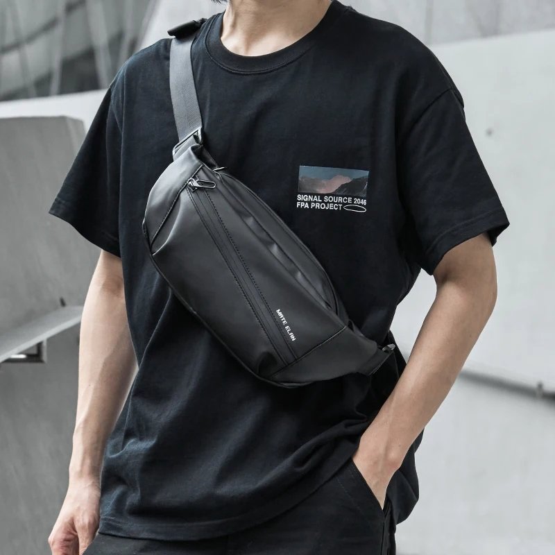 กระเป๋าคาดเอว/คาดอกกันน้ำ ดีไซน์แฟชั่น พร้อมหัวเข็มขัดแม่เหล็ก จุ iPad 7.9 นิ้วได้! - Image 8