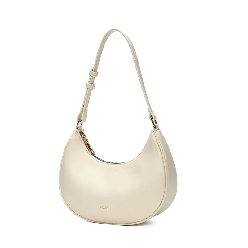 กระเป๋าสะพายข้างดีไซน์ Half-Moon สุดชิก วัสดุ PU นุ่ม น้ำหนักเบา!