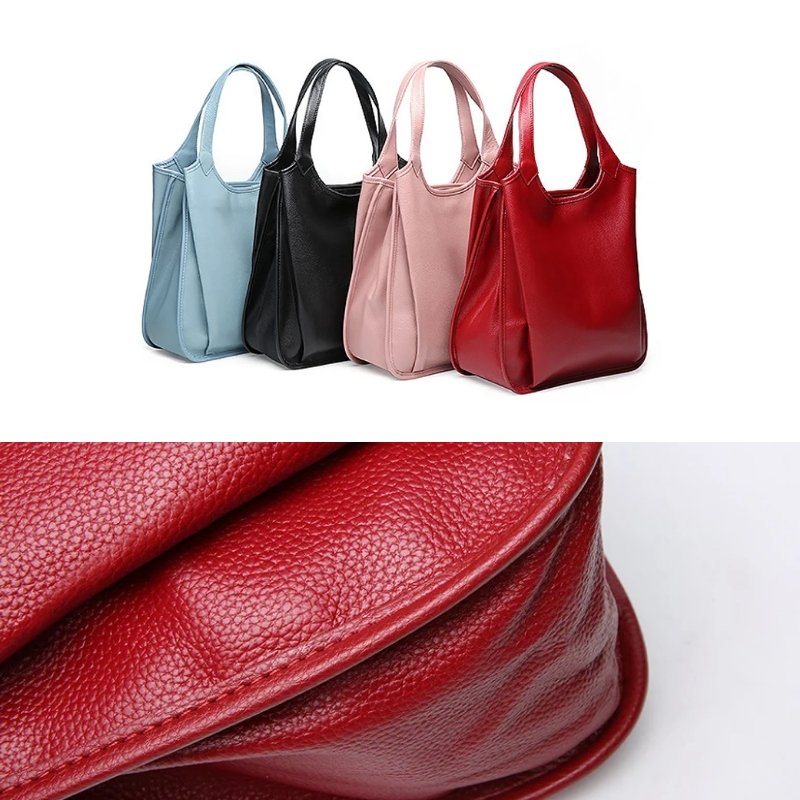 กระเป๋าสะพายหนังวัวแท้ขนาดใหญ่ ดีไซน์แฟชั่น พร้อม 3 ช่องจุใจ! - Image 10