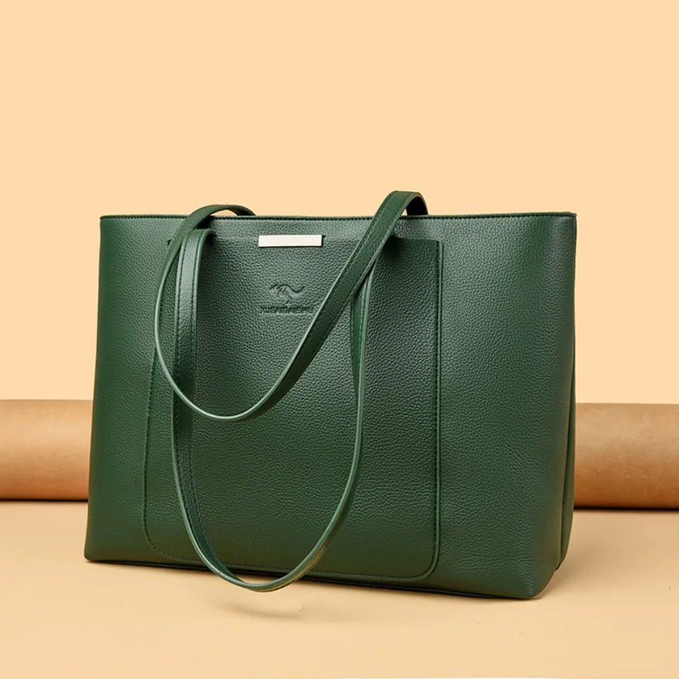 กระเป๋าโท้ทหนัง PU ดีไซน์เรียบหรู ความจุใหญ่ ตอบโจทย์ทุกวันทำงานและการเดินทาง! - Image 17