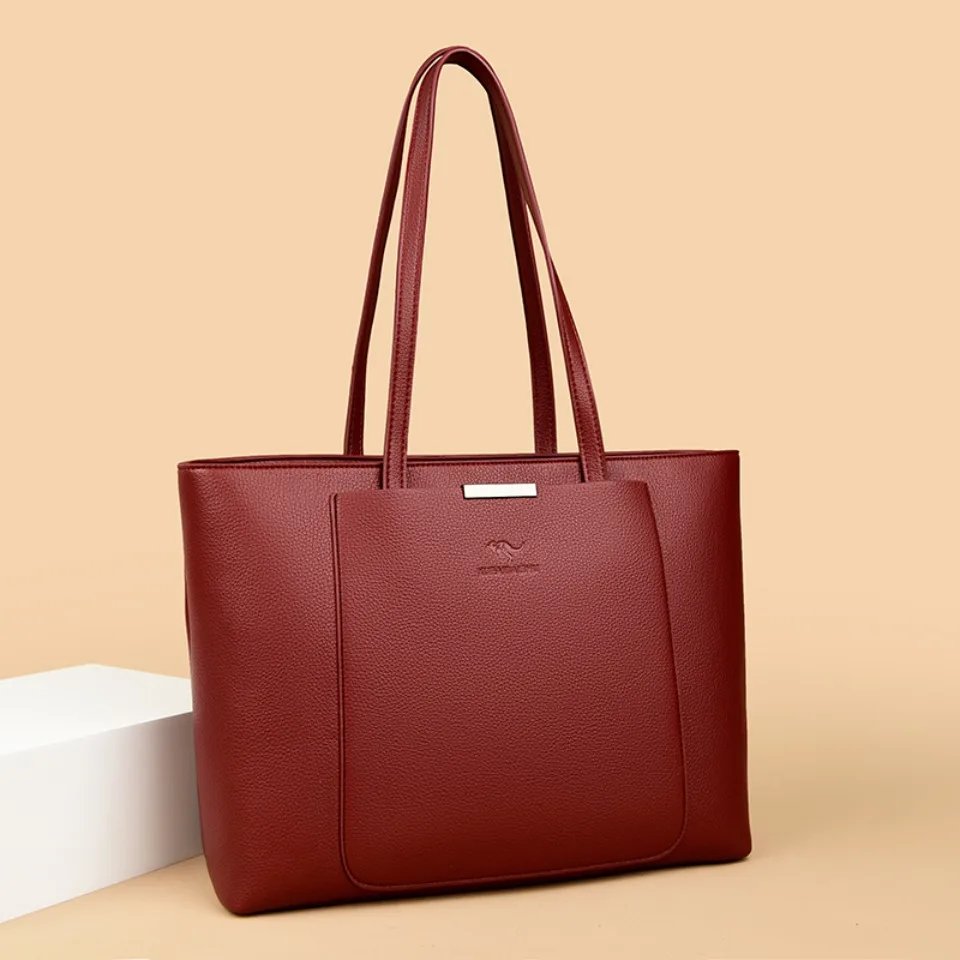 กระเป๋าโท้ทหนัง PU ดีไซน์เรียบหรู ความจุใหญ่ ตอบโจทย์ทุกวันทำงานและการเดินทาง! - Image 15