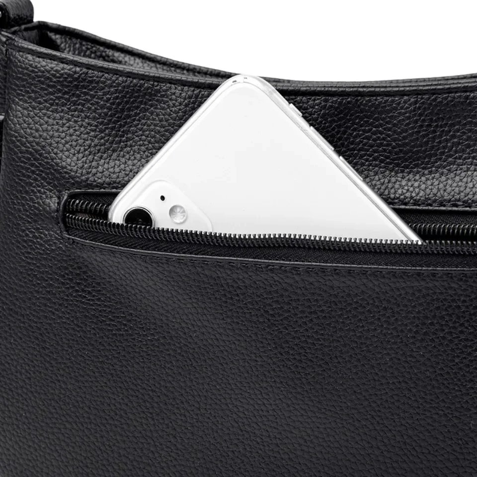 กระเป๋าสะพายข้างดีไซน์ Hobo หนัง PU คุณภาพสูง สวยหรู จุของได้เยอะ เหมาะทุกโอกาส! - Image 12