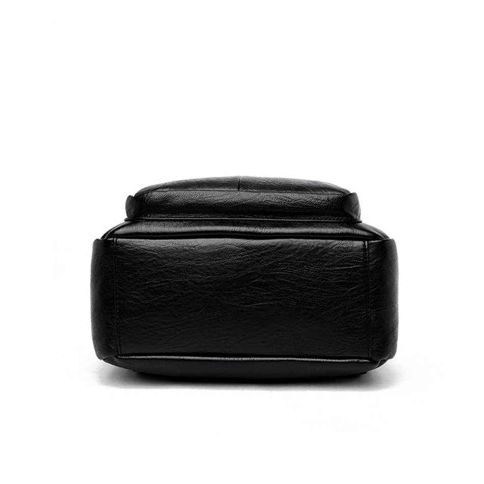 กระเป๋าเป้สะพายหลังหนัง PU สไตล์ Softback ความจุ 20-35 ลิตร ดีไซน์นูนสวย เหมาะสำหรับทุกการเดินทาง! - Image 5