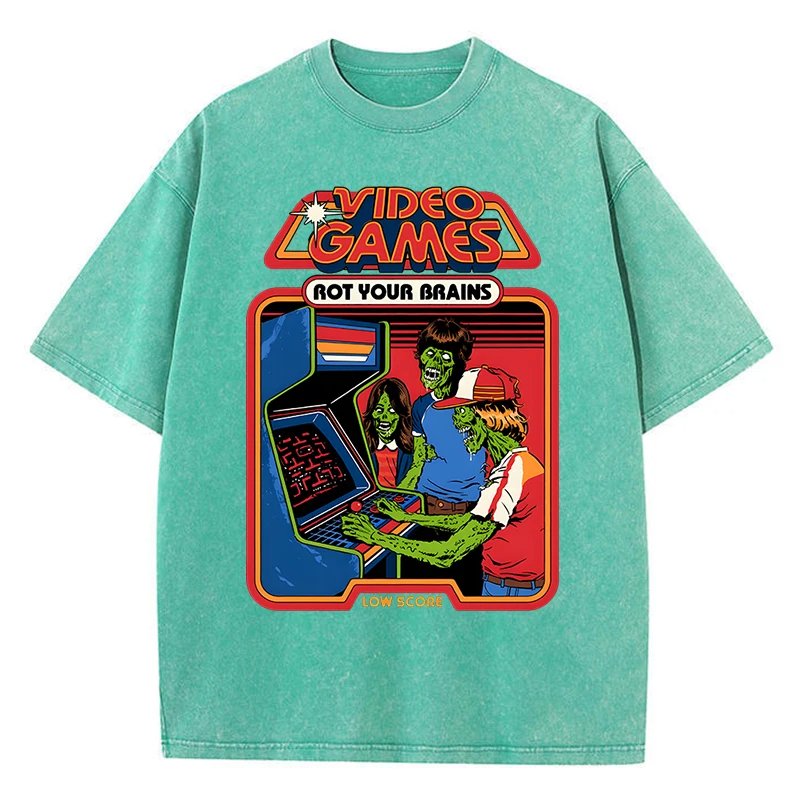 เสื้อยืดสไตล์วินเทจผ้าฝ้าย 100% ระบายอากาศดี สวมใส่สบาย เหมาะสำหรับทุกเพศทุกวัย ให้คุณได้ลุคที่โดดเด่นไม่เหมือนใคร