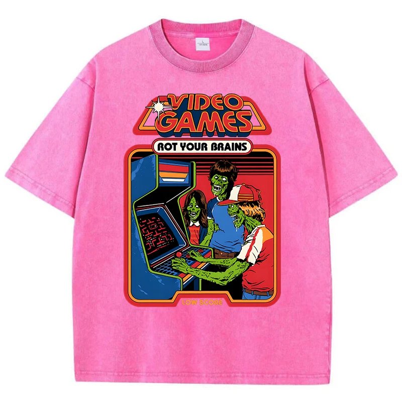 เสื้อยืดสไตล์วินเทจผ้าฝ้าย 100% ระบายอากาศดี สวมใส่สบาย เหมาะสำหรับทุกเพศทุกวัย ให้คุณได้ลุคที่โดดเด่นไม่เหมือนใคร - Image 3