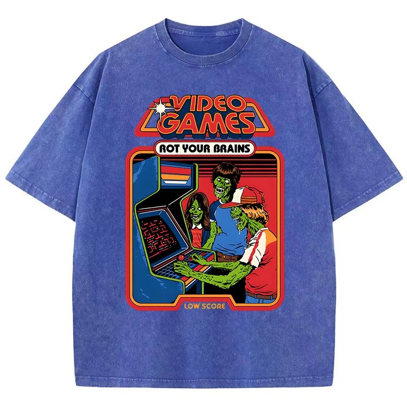 เสื้อยืดสไตล์วินเทจผ้าฝ้าย 100% ระบายอากาศดี สวมใส่สบาย เหมาะสำหรับทุกเพศทุกวัย ให้คุณได้ลุคที่โดดเด่นไม่เหมือนใคร - Image 6