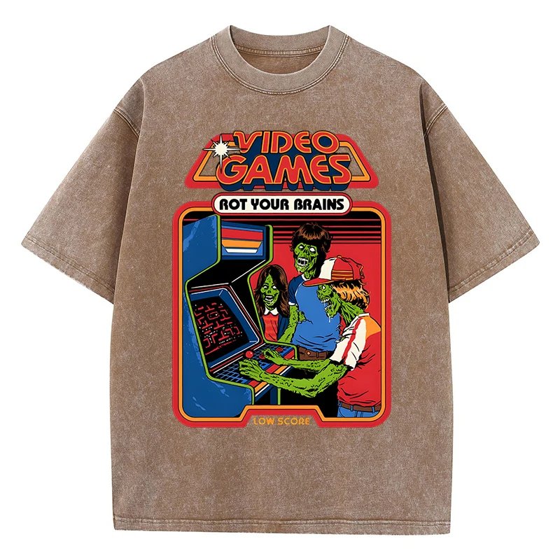 เสื้อยืดสไตล์วินเทจผ้าฝ้าย 100% ระบายอากาศดี สวมใส่สบาย เหมาะสำหรับทุกเพศทุกวัย ให้คุณได้ลุคที่โดดเด่นไม่เหมือนใคร - Image 7