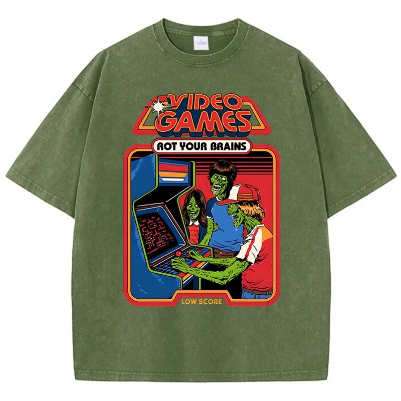 เสื้อยืดสไตล์วินเทจผ้าฝ้าย 100% ระบายอากาศดี สวมใส่สบาย เหมาะสำหรับทุกเพศทุกวัย ให้คุณได้ลุคที่โดดเด่นไม่เหมือนใคร - Image 8