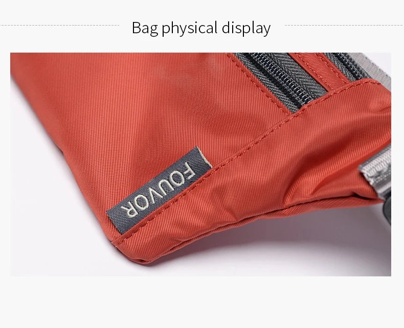 Fouvor เอวเล็กแพ็ค 2025 ผ้าใบไนลอนกันน้ํา Fanny Pack กีฬาสบายๆคุณภาพสูง Crossbody กระเป๋า Unisex 2750-01
