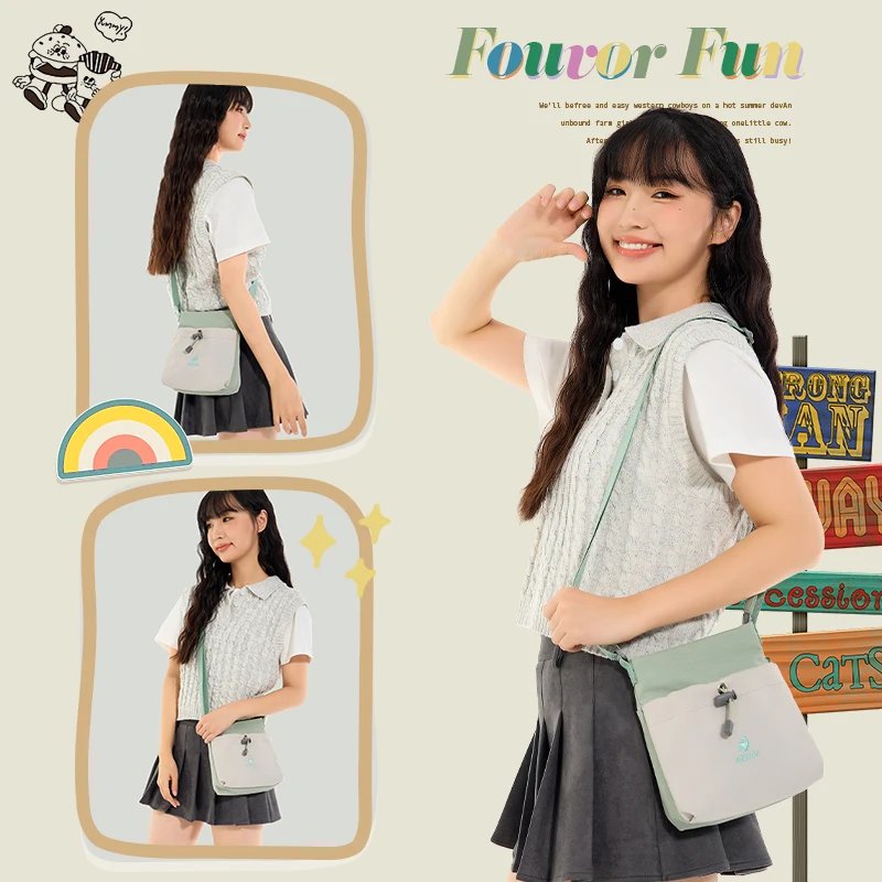 กระเป๋าสะพายข้าง Fouvor ดีไซน์เรียบง่าย เบา ทนทาน จุครบทุกของจำเป็น เหมาะทุกไลฟ์สไตล์ - Image 2