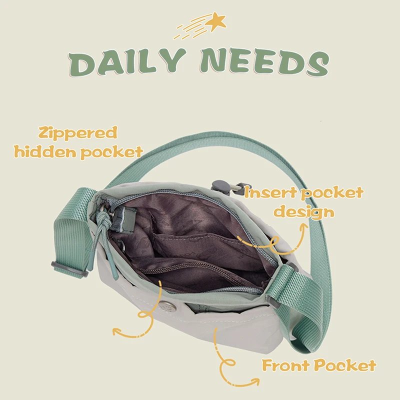 กระเป๋าสะพายข้าง Fouvor ดีไซน์เรียบง่าย เบา ทนทาน จุครบทุกของจำเป็น เหมาะทุกไลฟ์สไตล์ - Image 4