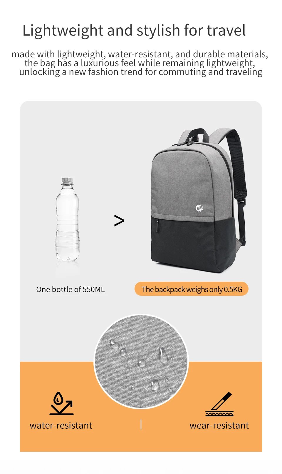 Tigernu กระเป๋าเป้สะพายหลังสําหรับชายและหญิงกระเป๋าเป้สะพายหลัง 15.6 นิ้วแล็ปท็อปกระเป๋าเป้สะพายหลังเด็กกระเป๋าเป้สะพายหลังกระเป๋านักเรียนกระเป๋าเป้สะพายหลัง