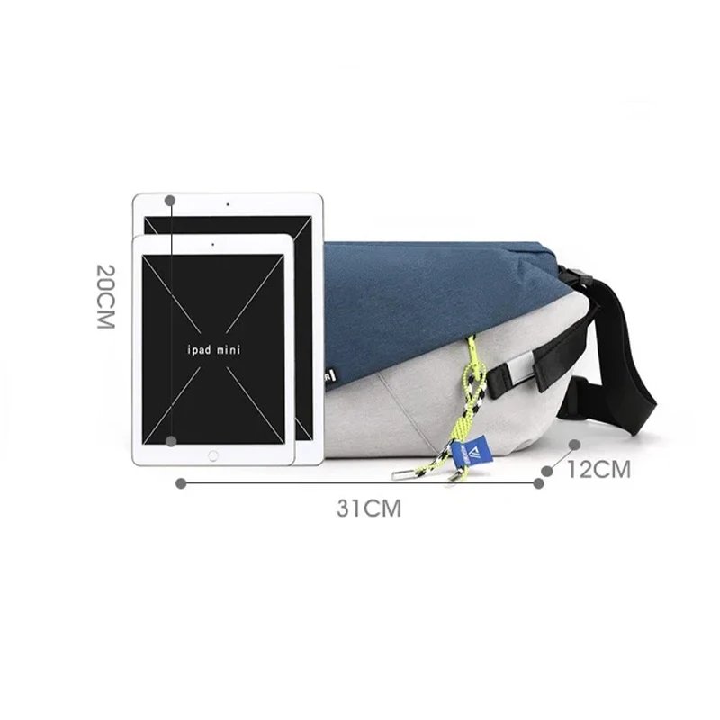 กระเป๋าคาดอก/สะพายข้างดีไซน์ใหม่ล่าสุด กันน้ำได้ จุของได้เยอะ เหมาะสำหรับทุกเพศ มอบความคล่องตัวและสะดวกสบายในทุกกิจกรรม - Image 5