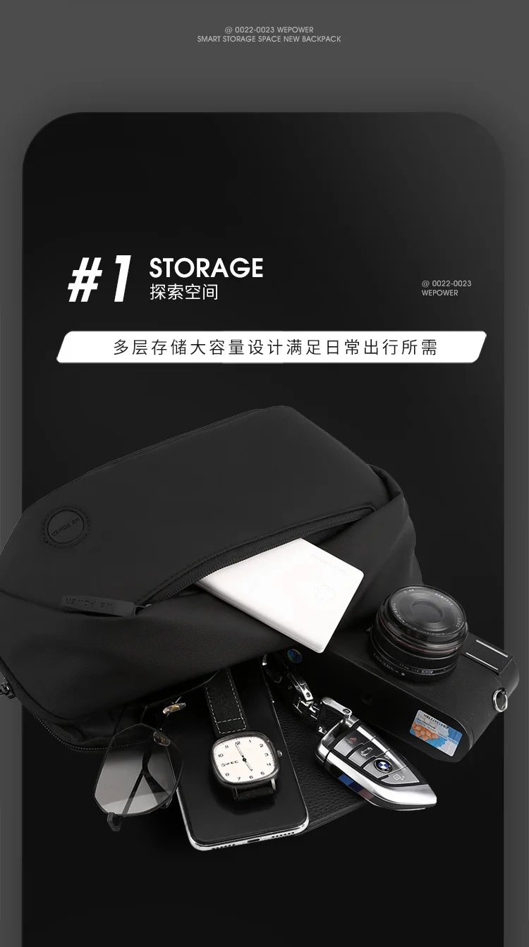 ใหม่ผู้ชายแฟชั่นและลําลองกระเป๋าขนาดใหญ่ความจุ PU ฟิล์มเอวกระเป๋ากลางแจ้งกระเป๋าสะพายข้าง