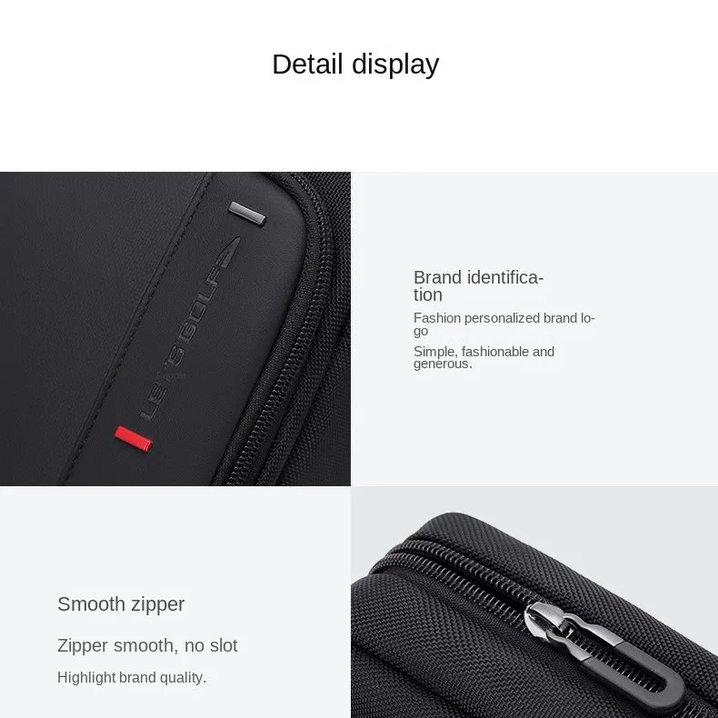 กระเป๋าสะพายข้างสำหรับผู้ชาย กันน้ำ น้ำหนักเบา ดีไซน์เรียบง่ายทันสมัย พร้อมช่องป้องกันขโมย มอบความสะดวกสบายและปลอดภัยในทุกการเดินทาง