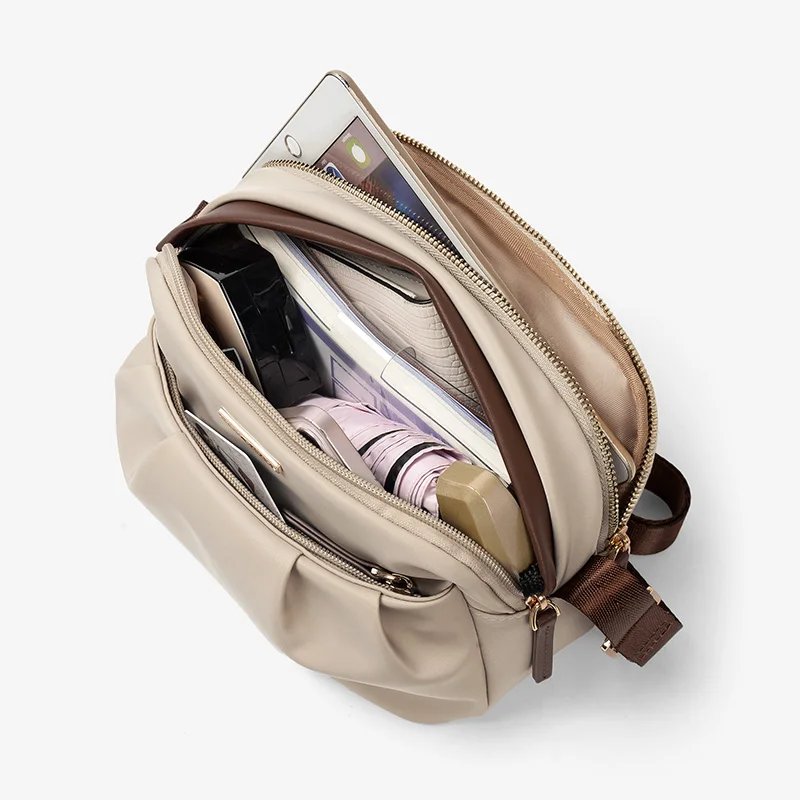 กระเป๋าสะพายข้างสำหรับผู้หญิง กันน้ำได้ ดีไซน์หรูหรา ช่องเก็บของเยอะ เหมาะกับทุกโอกาส มอบความสะดวกสบายและดูดีในทุกวัน - Image 5