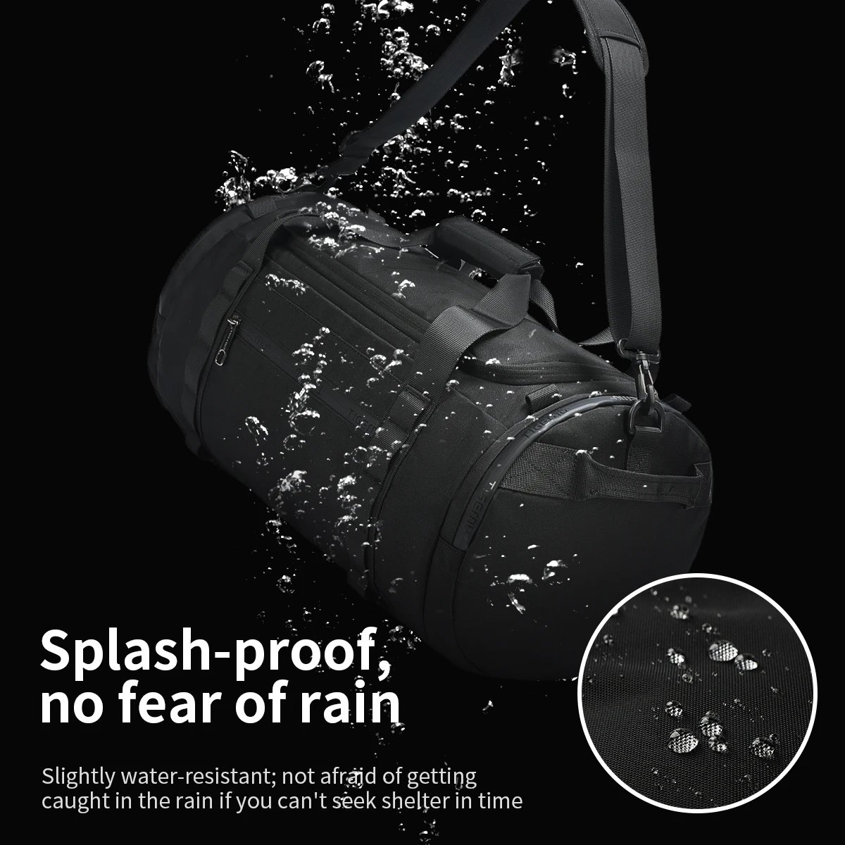 กระเป๋ายิม/เดินทางสำหรับผู้ชาย กันน้ำ จุ 23 ลิตร พร้อมช่องแยกเปียก/แห้ง ซิปทนทาน สะดวกสบายทุกกิจกรรม มอบความมั่นใจและจัดเก็บง่าย - Image 3