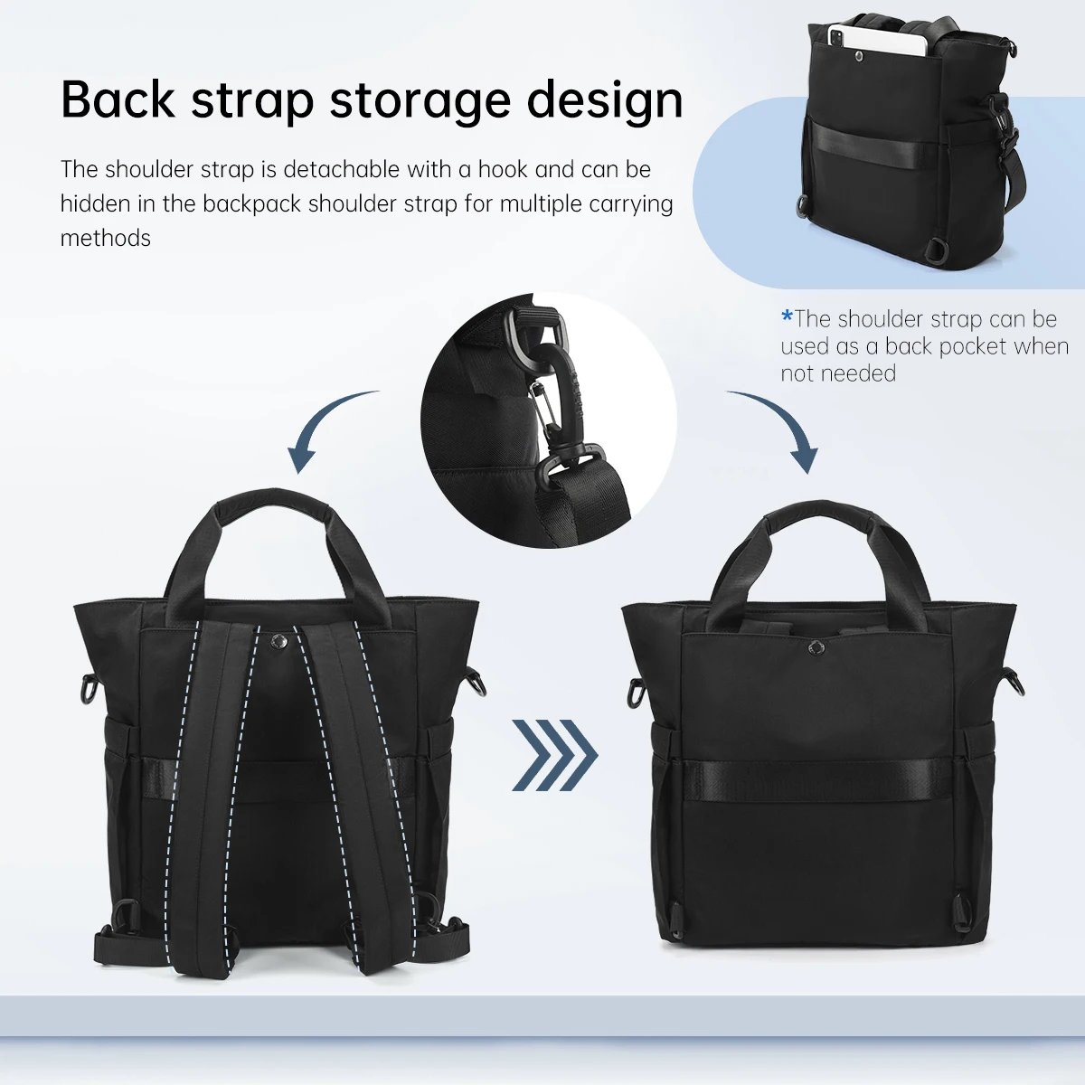 Tigernu กระเป๋าเป้สะพายหลังกระเป๋าผู้หญิงแฟชั่นกระเป๋าสะพายกระเป๋าถือสําหรับสาวสลิงกระเป๋ากระเป๋าเป้สะพายหลังหญิงสําหรับเดินทางสําหรับโรงเรียนกระเป๋าเป้สะพายหลัง - Image 3