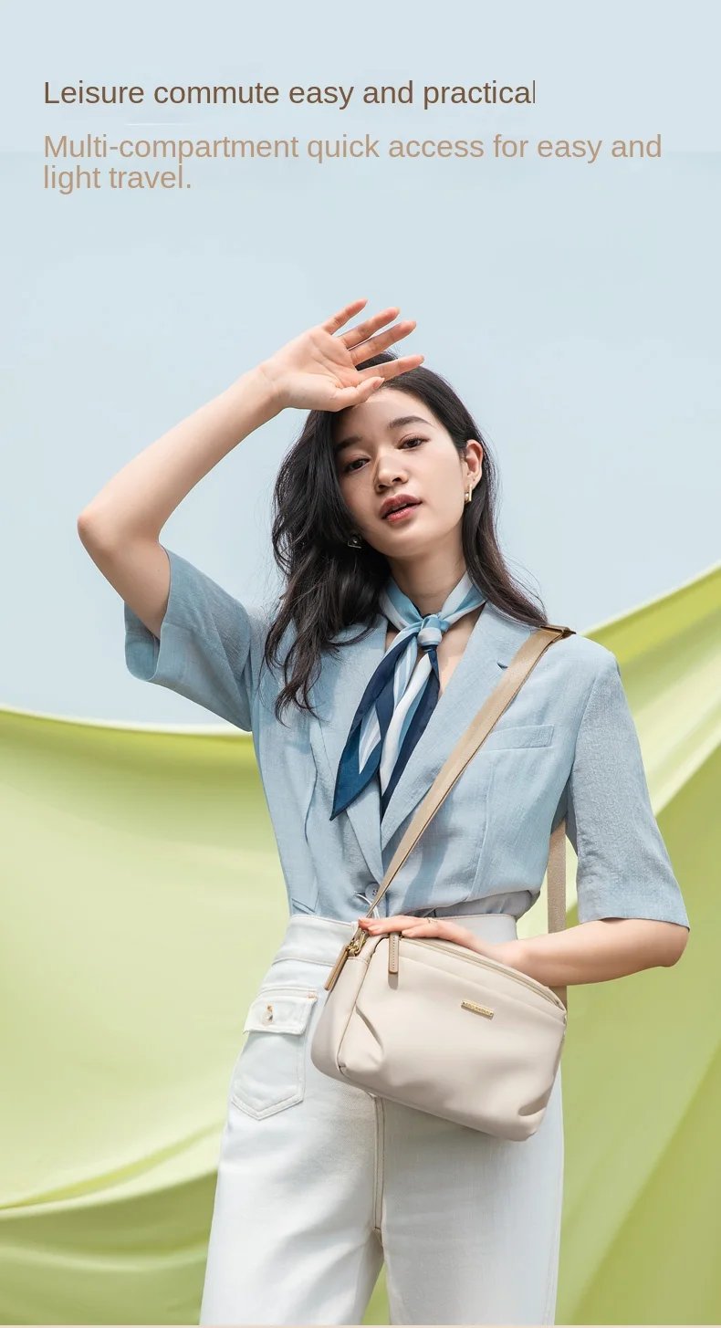 กระเป๋าสะพายข้างสำหรับผู้หญิง กันน้ำ น้ำหนักเบา ดีไซน์แฟชั่น ช่องเยอะ เหมาะกับการใช้งานหลากหลาย มอบความคล่องตัวและดูดีในทุกวัน