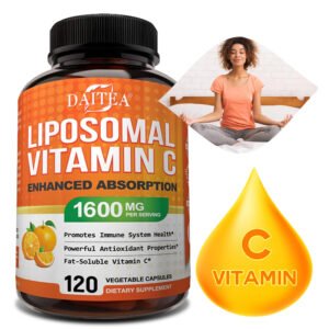DAITEA liposomal vitamin C supplement maintains body vitality and anti-oxidation, and is easily absorbed with lecithin to meet daily health needs