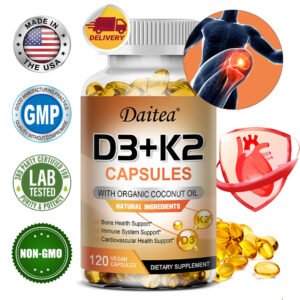 daitea Vitamin D3+K2 supplement for heart, bone and dental health