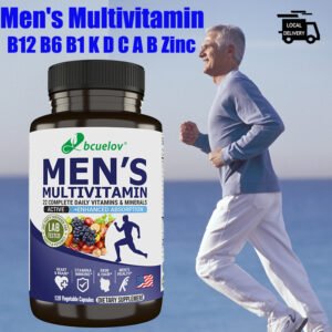 bcuelov men's multivitamin supplement with vitamins A, C, D, E and minerals to support energy and overall health